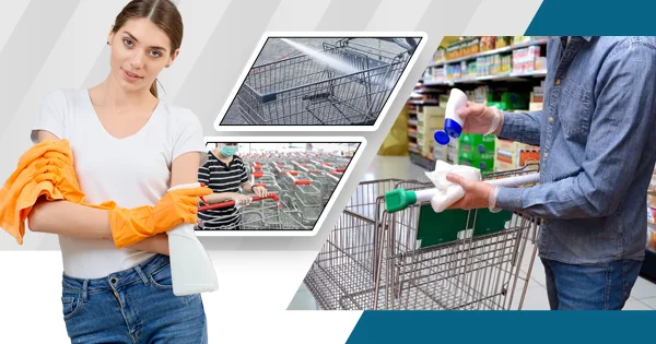 Deep Cleaning Shopping Carts and Baskets Ensuring Clean and Sanitized Customer Experiences