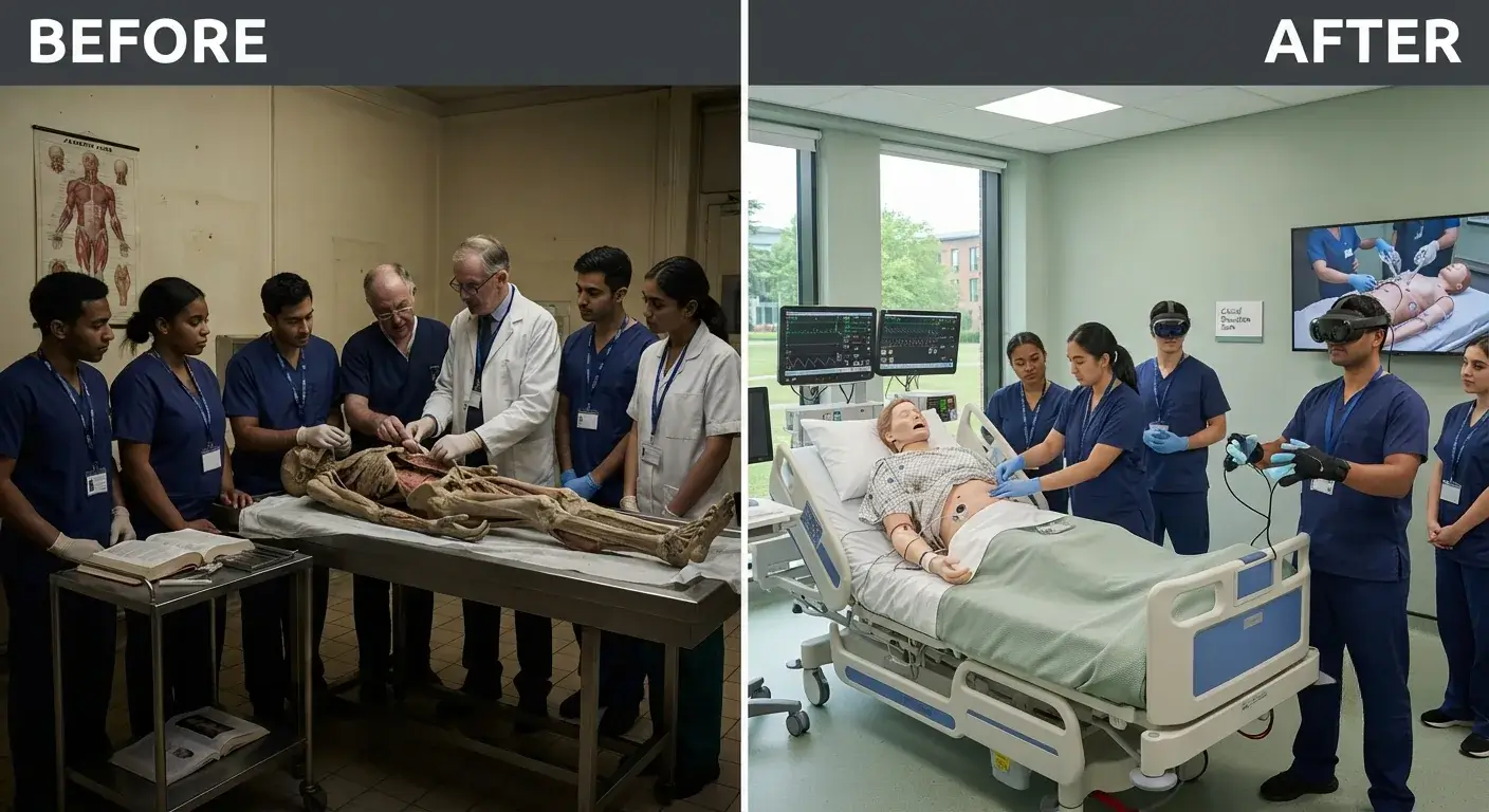 Before and after healthcare cleaning of a hospital ward in London by Crystal FM